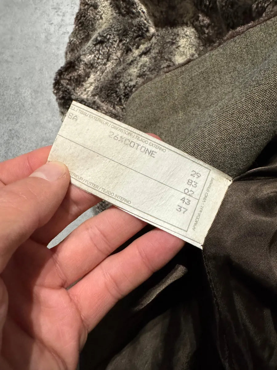 1990s Emporio Armani Furry Hooded Jacket (S) 8