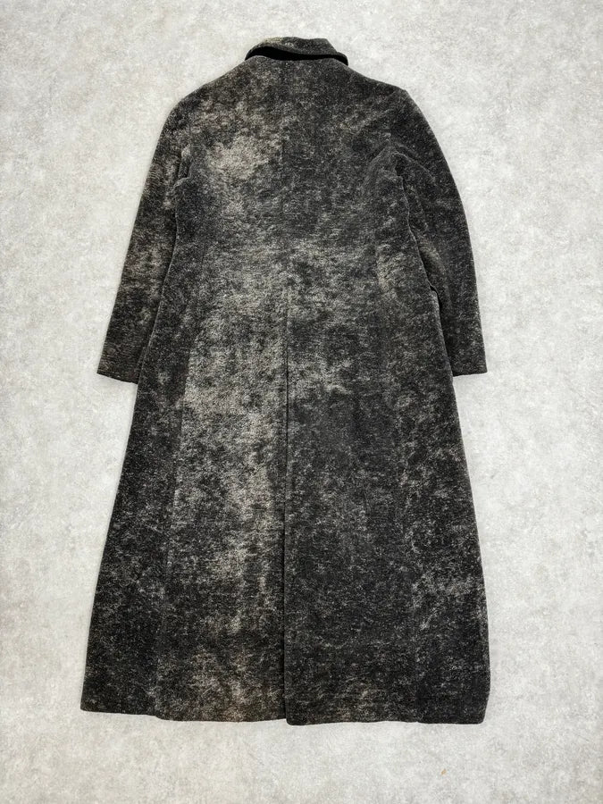 1990s Emporio Armani Grey Premium Long Wool Coat sTFDvbb 3