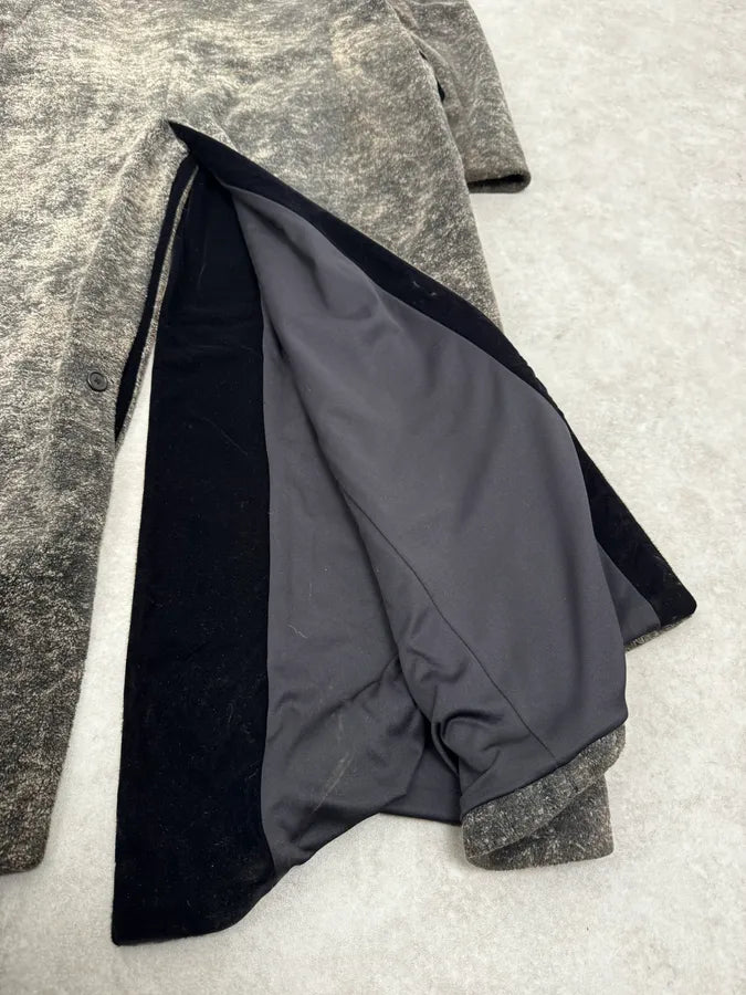 1990s Emporio Armani Grey Premium Long Wool Coat sTFDvbb 9