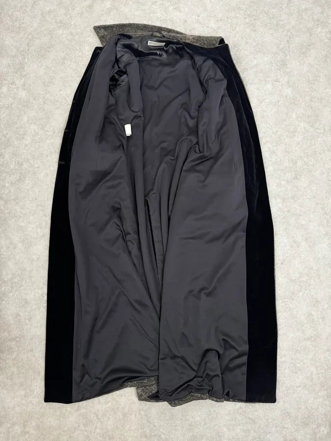 1990s Emporio Armani Grey Premium Long Wool Coat sTFDvbb 6