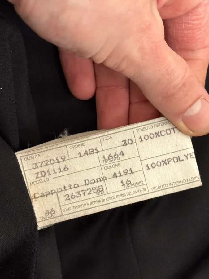 1990s Emporio Armani Grey Premium Long Wool Coat sTFDvbb 11