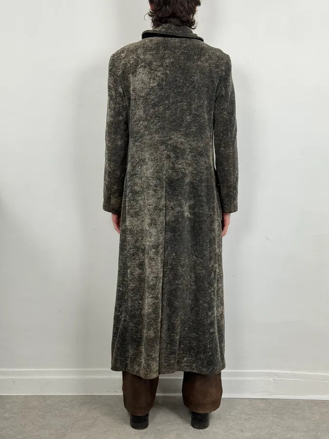 1990s Emporio Armani Grey Premium Long Wool Coat sTFDvbb 2
