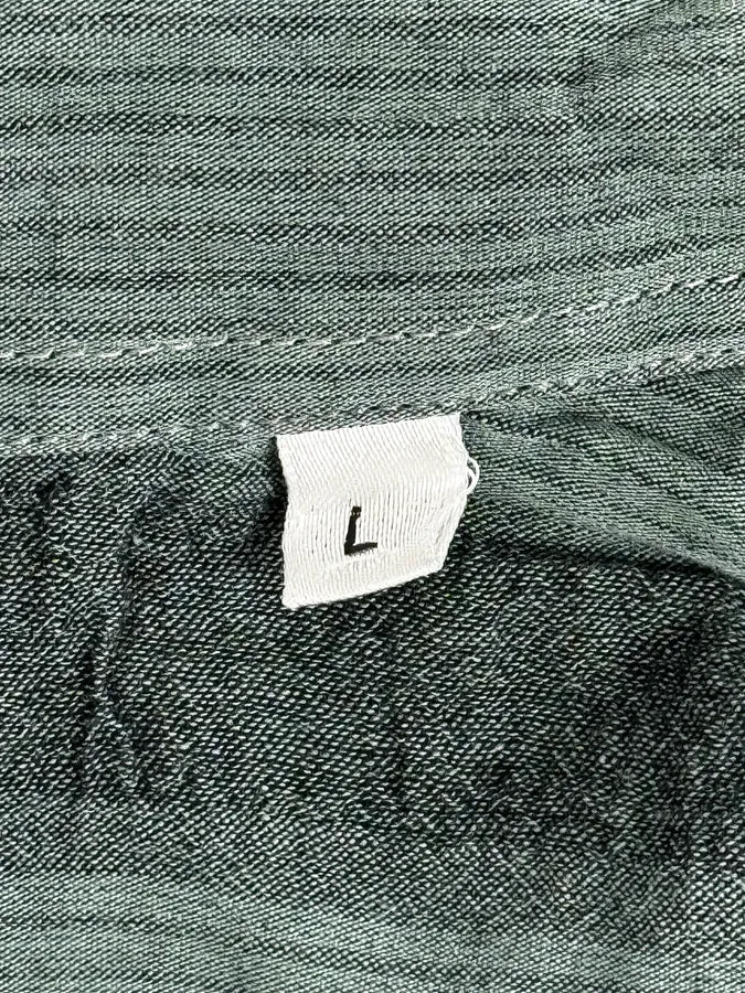 1990s Emporio Armani Grey Relief Striped Shirt pbcegjR 9