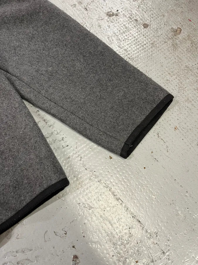 1990s Emporio Armani Grey Wool Zip-up Sweater lkSccuQ 5