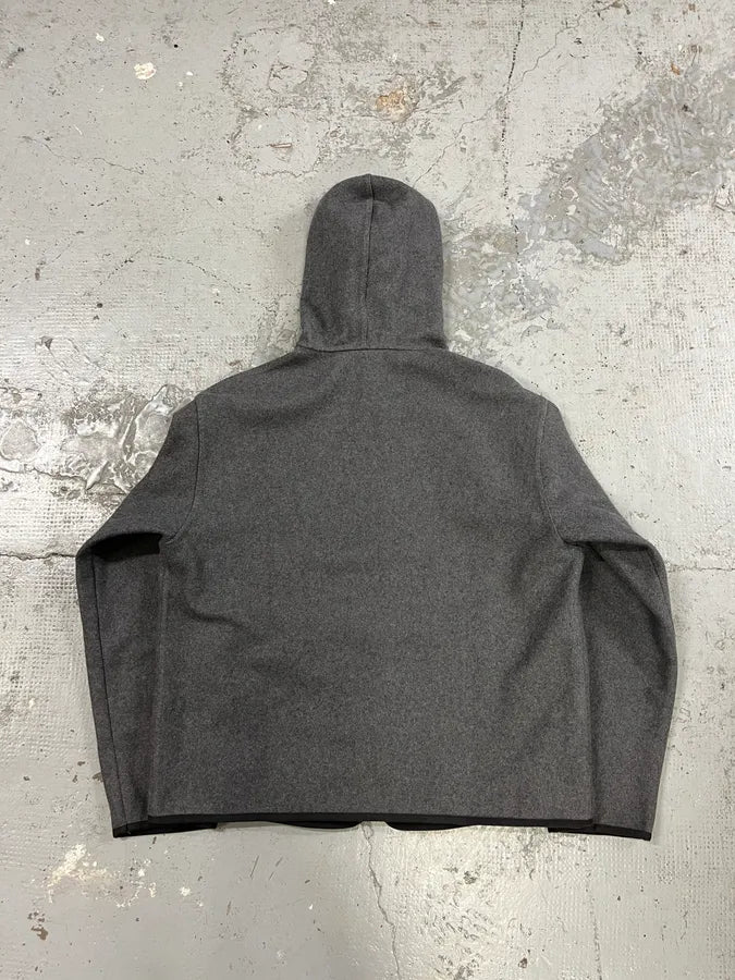 1990s Emporio Armani Grey Wool Zip-up Sweater lkSccuQ 6