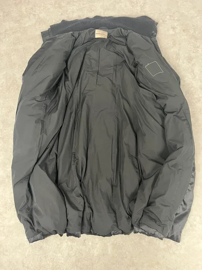 1990s Emporio Armani Long Black Puffer Jacket MffaLPr 8