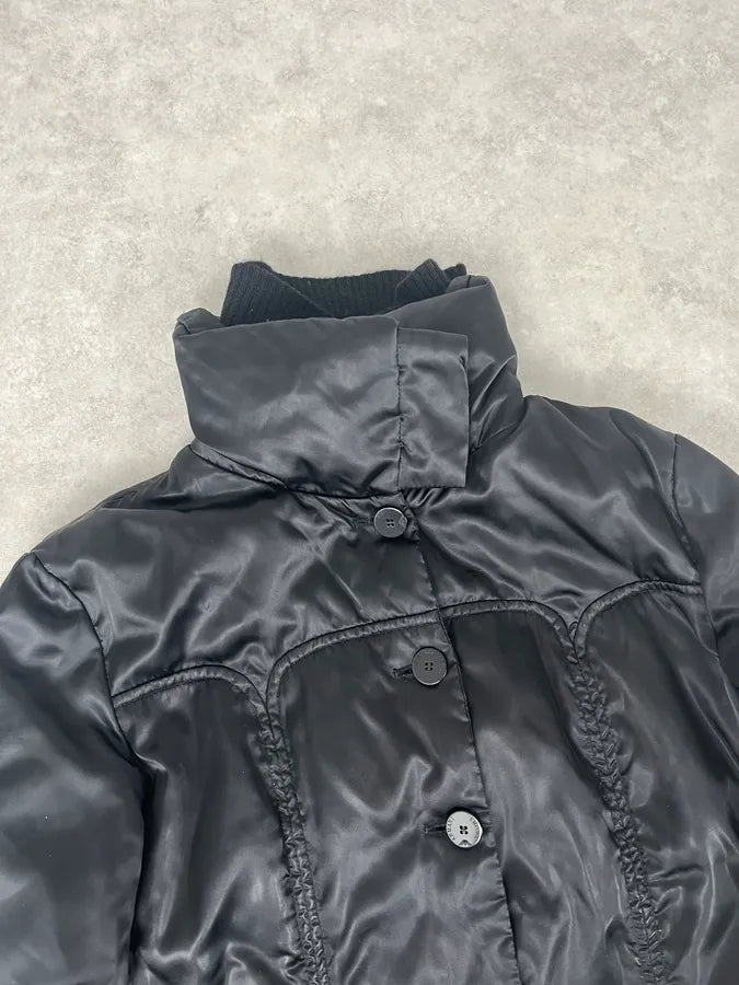 1990s Emporio Armani Long Black Puffer Jacket MffaLPr 5