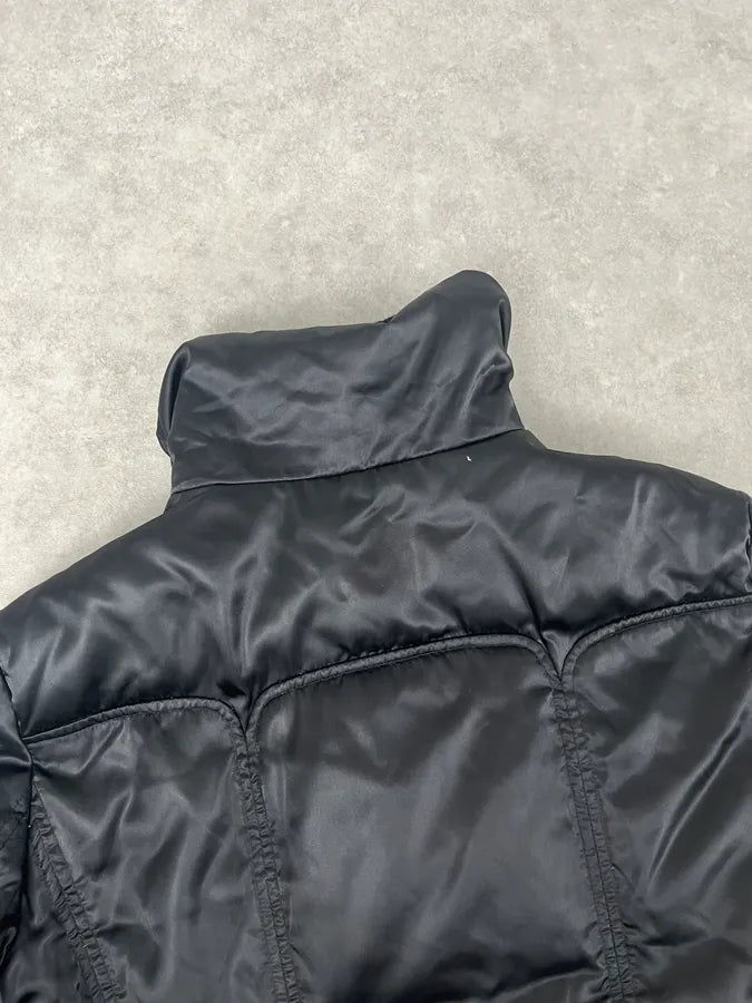 1990s Emporio Armani Long Black Puffer Jacket MffaLPr 7