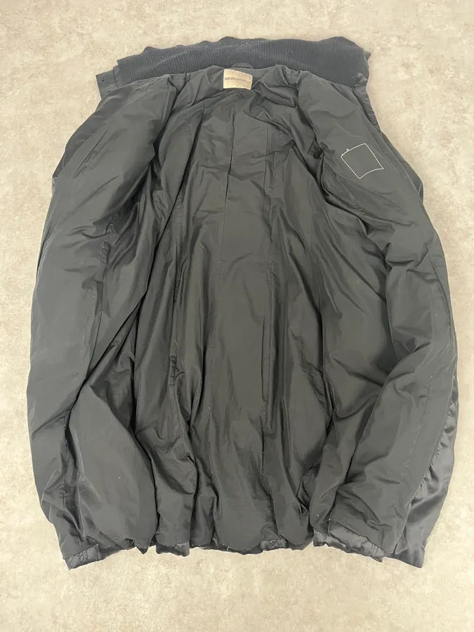 1990s Emporio Armani Long Black Puffer Jacket MffaLPr 8