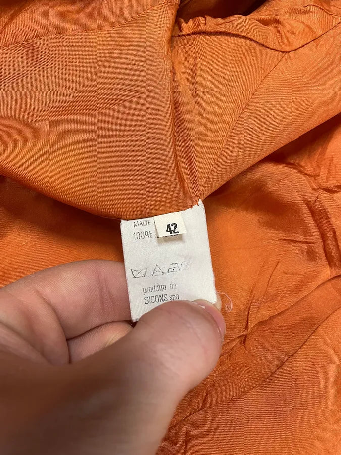 1990s Emporio Armani Orange Vitamine Avant-Garde Cardigan (S) FxhRyoR 9