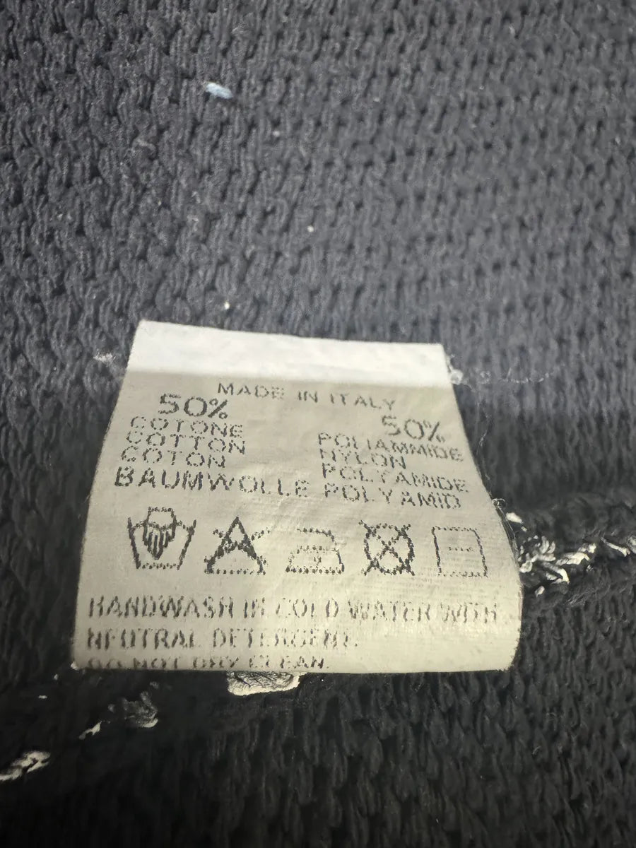 1990s Emporio Armani Psycho Navy Sweater (S) 8