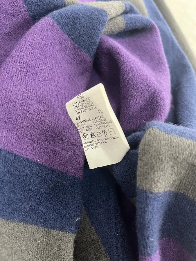 1990s Emporio Armani Purple Lined Turtleneck Sweater assUEOA 8