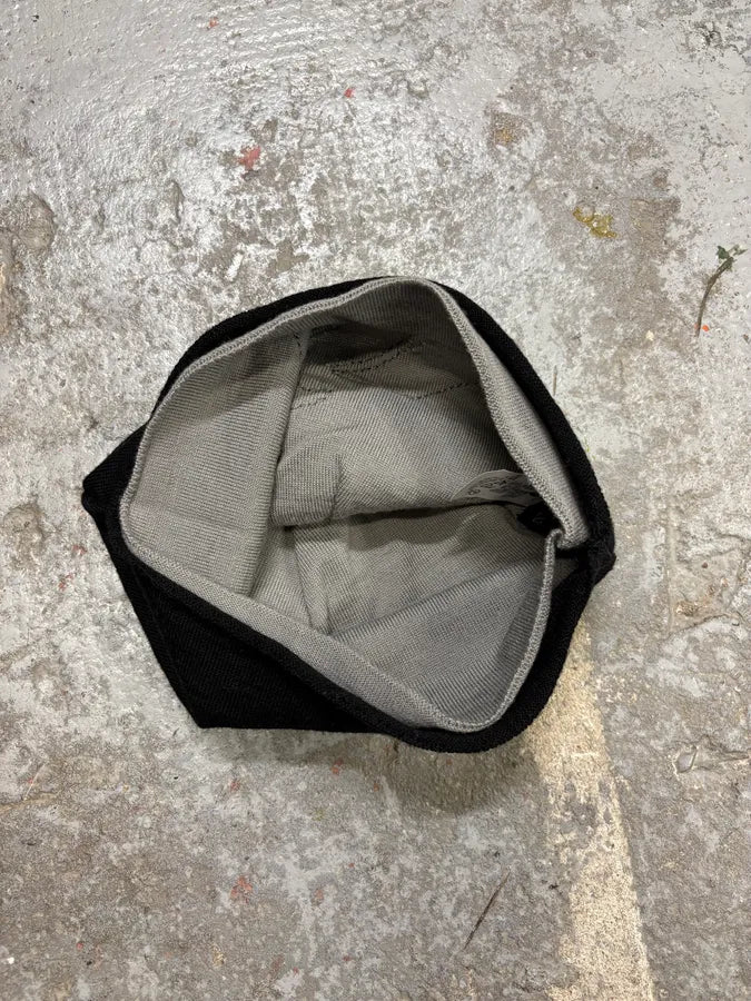 SS2005 Emporio Armani Signature Black Beanie oUZGqAa 3