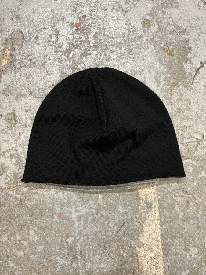 SS2005 Emporio Armani Signature Black Beanie oUZGqAa 2