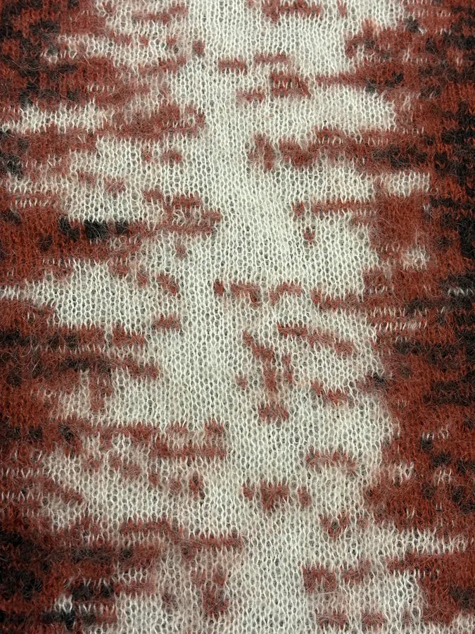 1990s Ferragamo Red Mohair Crewneck Sweater jWTFwhD 6