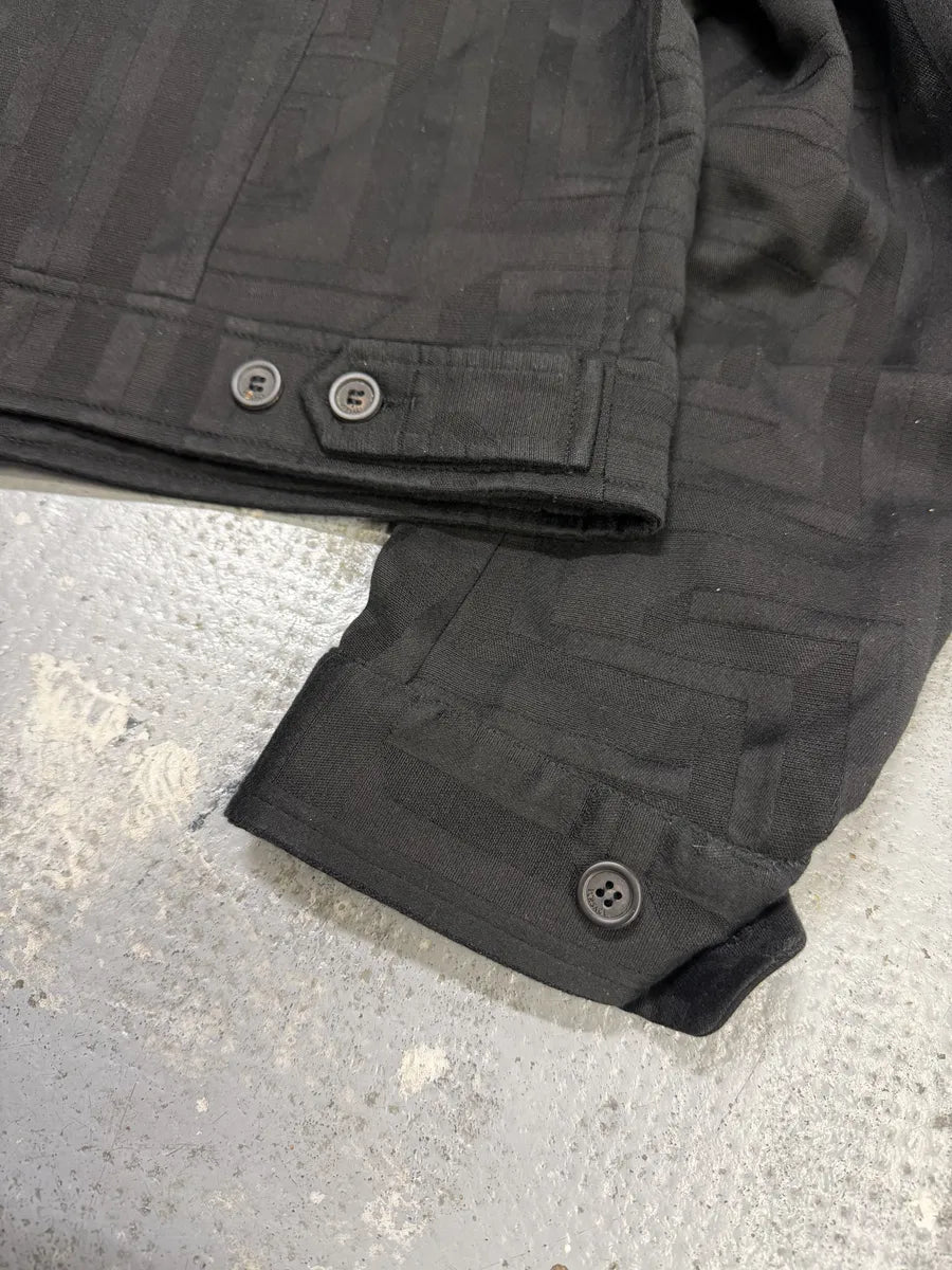 1990s Giacca Versace Black Geometrical Jacket WRRaedb 11