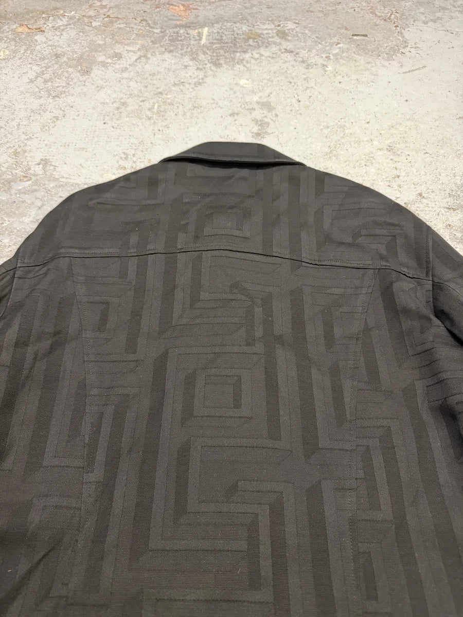 1990s Giacca Versace Black Geometrical Jacket WRRaedb 12