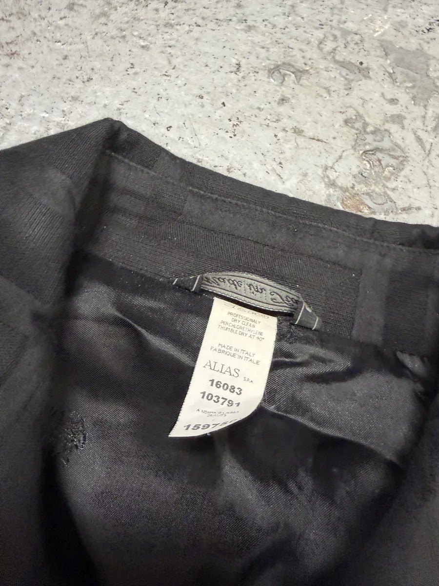 1990s Versace Black Light Geometrical Jacket WRRaedb 9