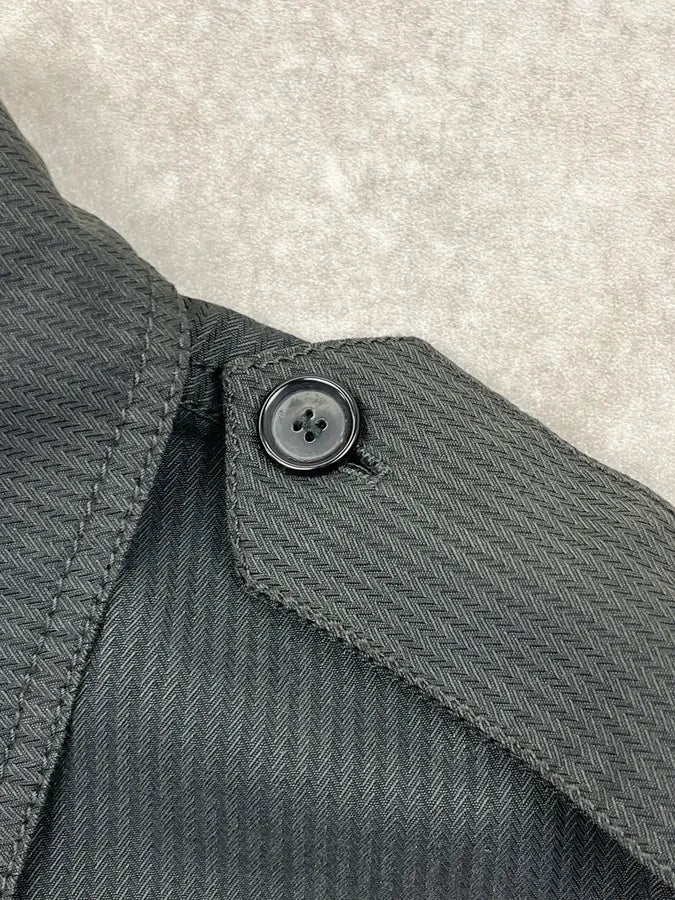 2000s Gianfranco Ferré Dark Grey Military Officer Jacket gVfMEGO 9