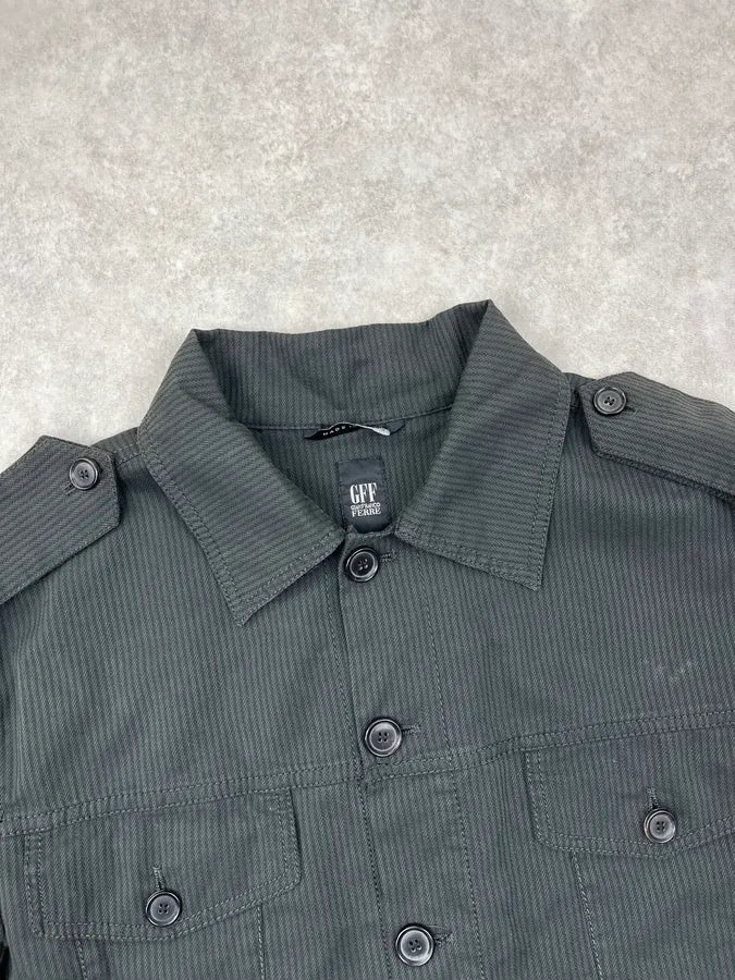 2000s Gianfranco Ferré Dark Grey Military Officer Jacket gVfMEGO 4