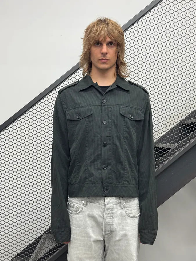 2000s Gianfranco Ferré Dark Grey Military Officer Jacket gVfMEGO 0