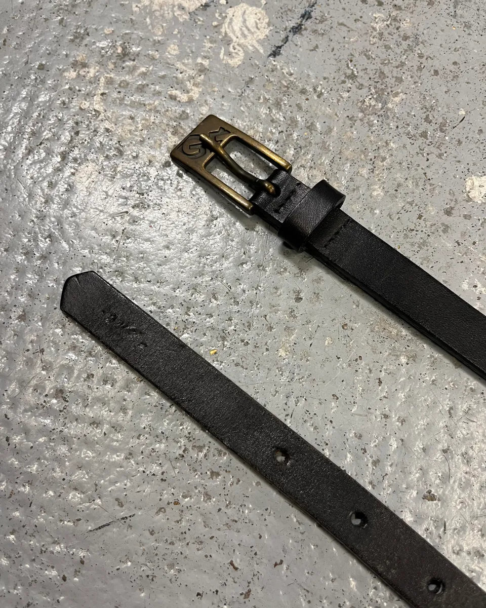 1990s Gianfranco Ferré Black Leather Chain-Link Statement Belt fuqBteo 5