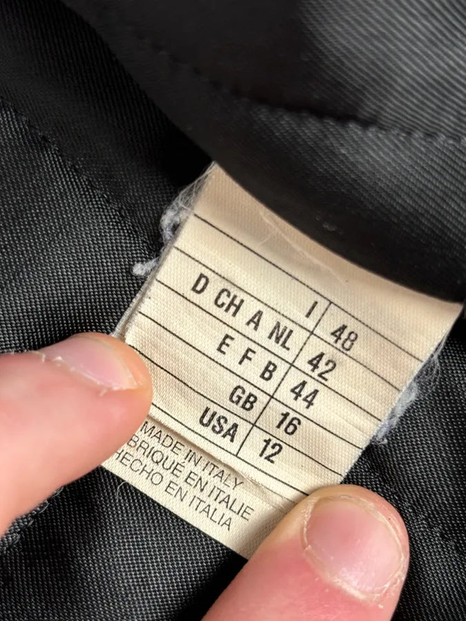 1990s Gianfranco Ferré Calfskin Leather Black Jacket BlUALlT 12