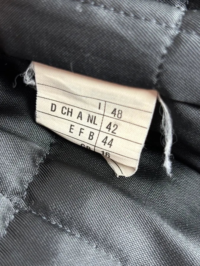 1990s Gianfranco Ferré Calfskin Leather Black Jacket BlUALlT 13