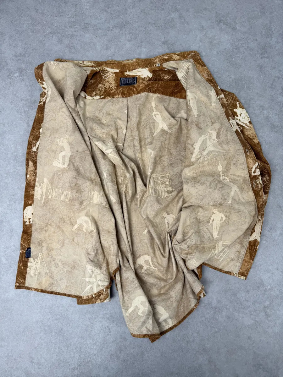 1990s Gianfranco Ferré Contemporary Brown Humanoid Shirt aBSOoNm 8