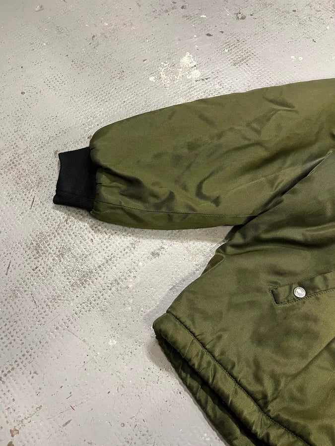 1990s Gianfranco Ferré Green Extra Bomber Jacket FYAzJcO 5