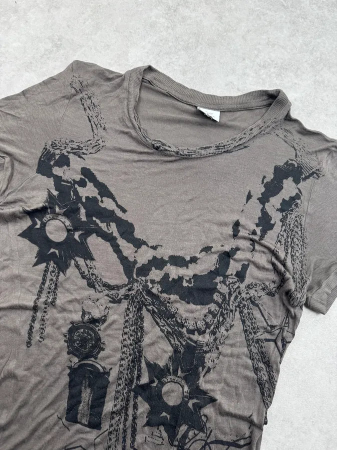 200s Gianfranco Ferré Khaki Grey Medal Of Honor T-Shirt NSCodnc 4