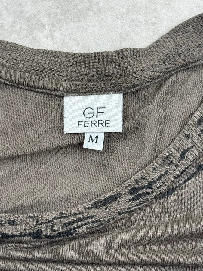 200s Gianfranco Ferré Khaki Grey Medal Of Honor T-Shirt NSCodnc 7