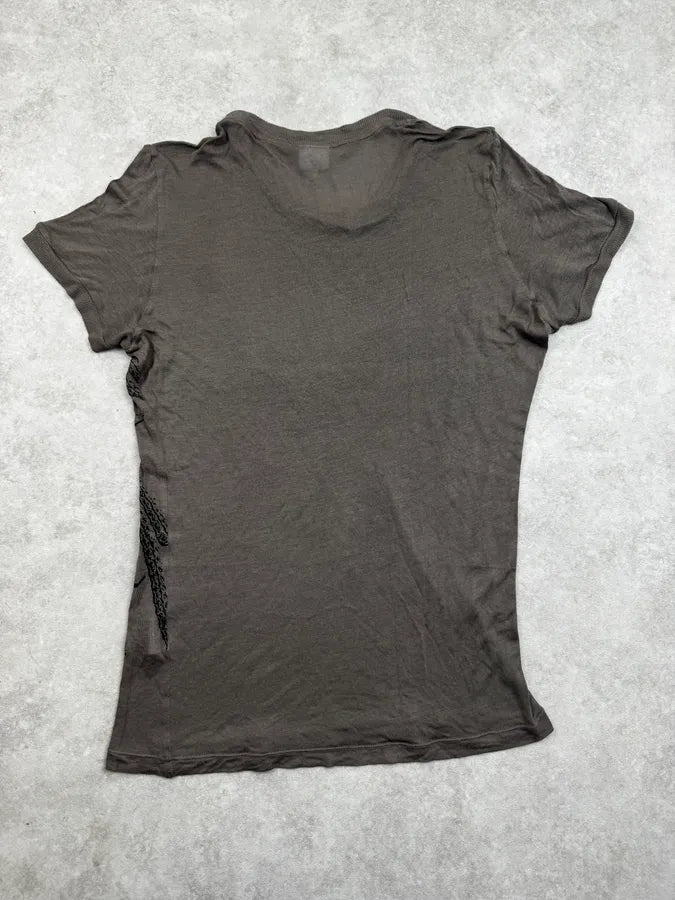 200s Gianfranco Ferré Khaki Grey Medal Of Honor T-Shirt NSCodnc 3
