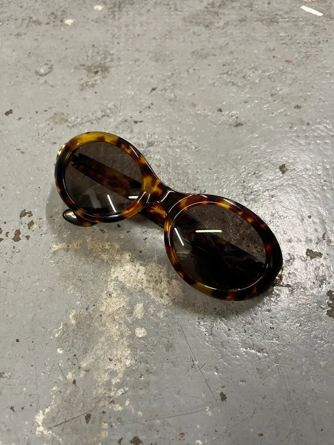 1990s Gianfranco Ferre Brown Marble Sunglasses JpKsZWy 0