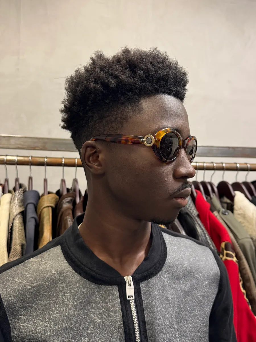 1990s Gianfranco Ferre Brown Marble Sunglasses JpKsZWy 1