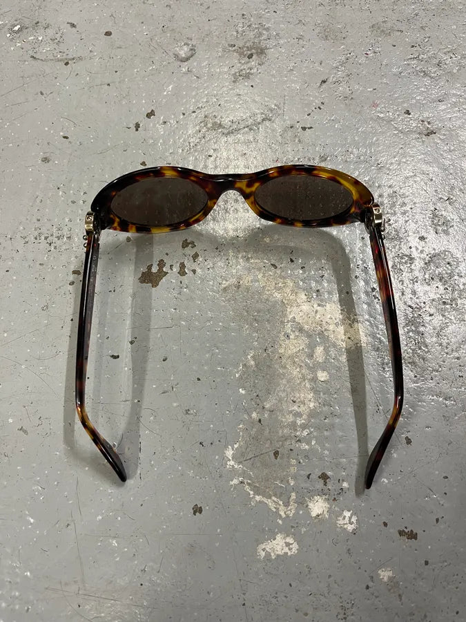 1990s Gianfranco Ferre Brown Marble Sunglasses JpKsZWy 3