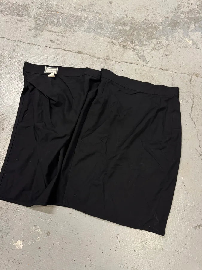 1990s Gianni Versace Black Wool Skirt NhjfiTA 3