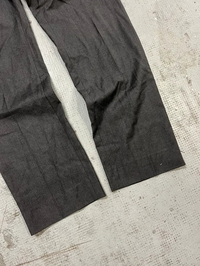 1990s Gianni Versace Grey Wool Classy Tailored Pants xcMctiI 7