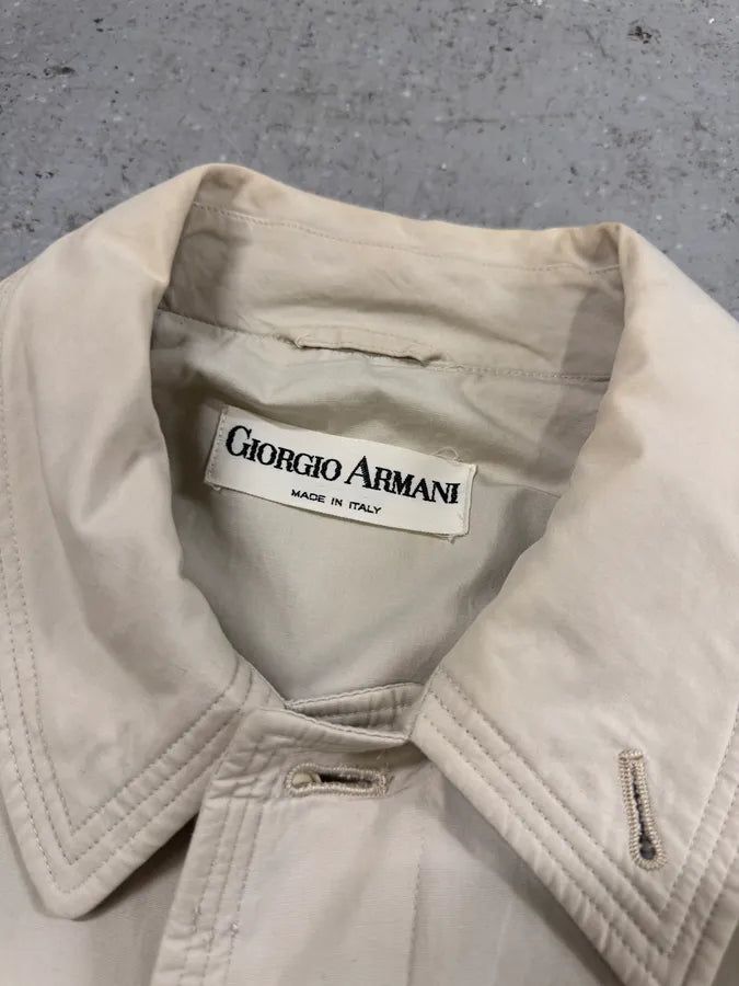 1990s Giorgio Armani Beige Trench Coat nvaJmcy 5