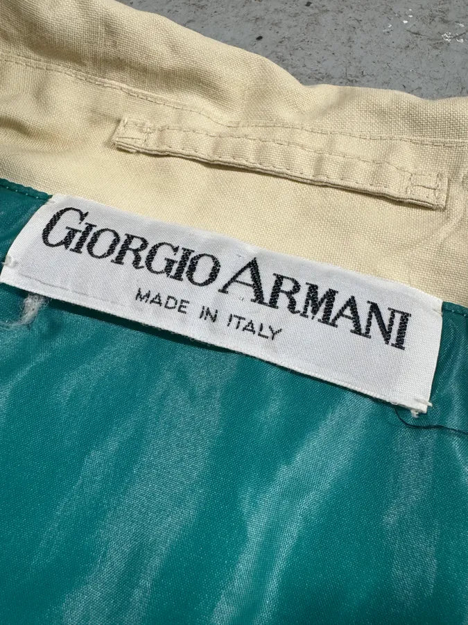 1990s Giorgio Armani Beige Trench Coat (L) 10