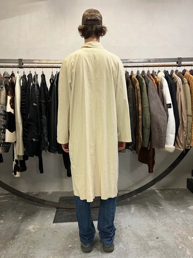 1990s Giorgio Armani Beige Trench Coat (L) 3