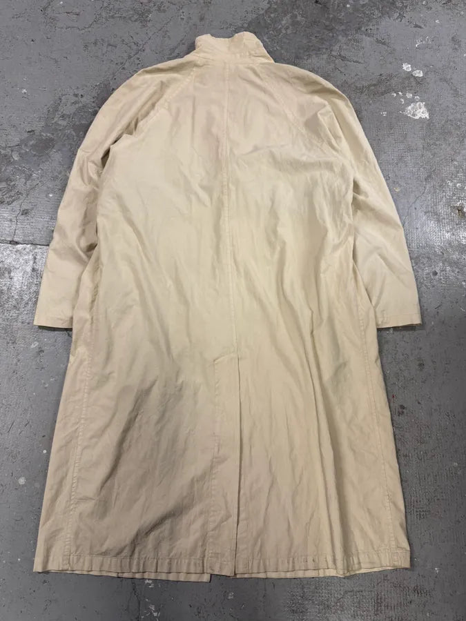 1990s Giorgio Armani Beige Trench Coat (L) 4