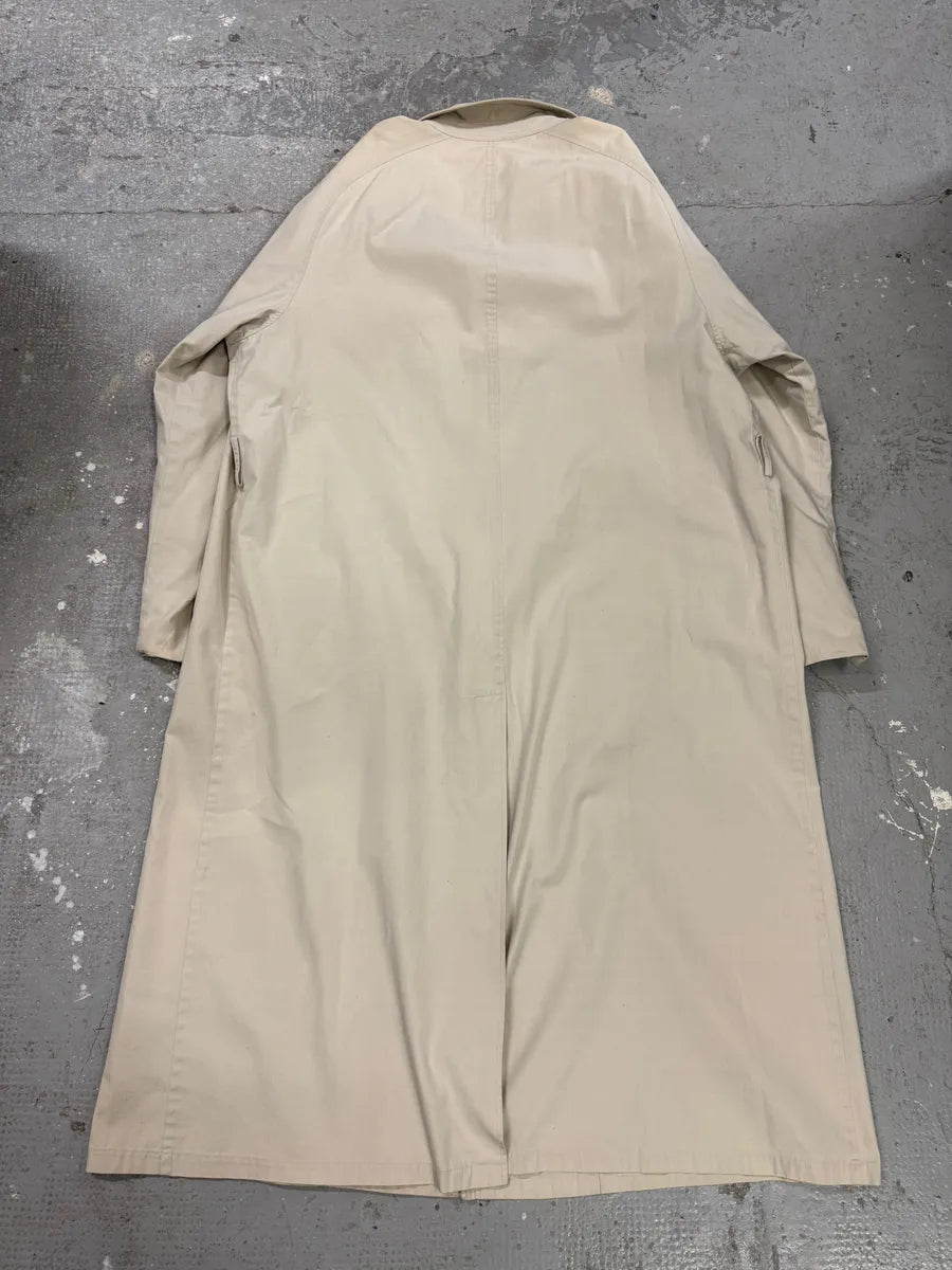 1990s Giorgio Armani Beige Trench Coat (M) 5