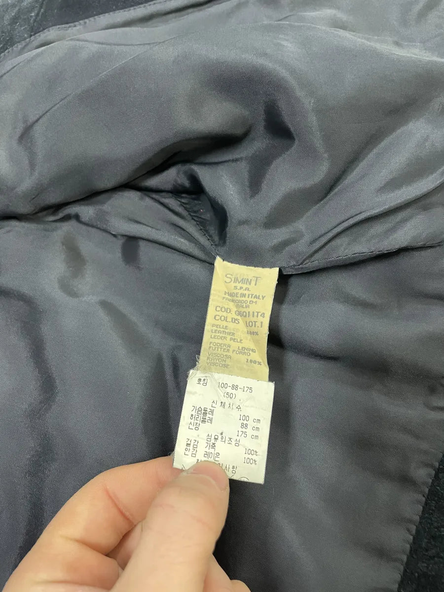 1990s Giorgio Armani Black Suede Leather Vest (S) 8