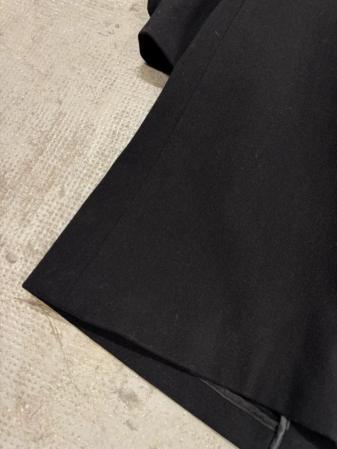 1990s Giorgio Armani Black Wool Trench Coat (M) 12