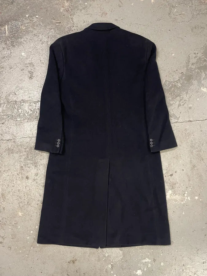 1990s Giorgio Armani Black Wool Trench Coat (null) 3