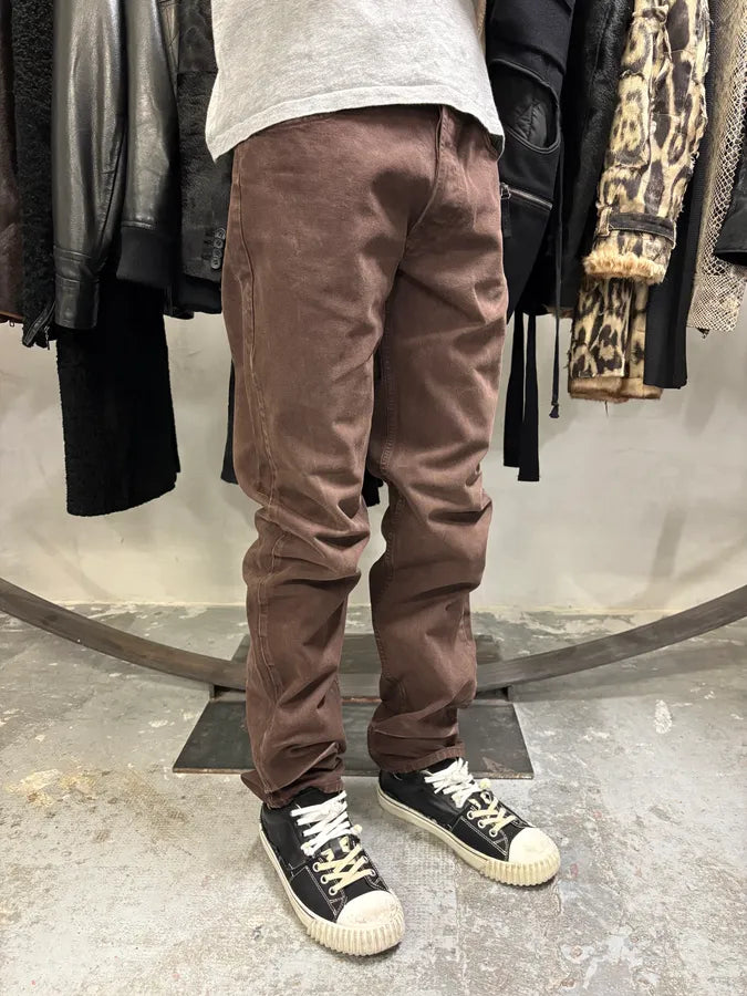 1990s Giorgio Armani Brown Archive Pants gaCtQvk 0
