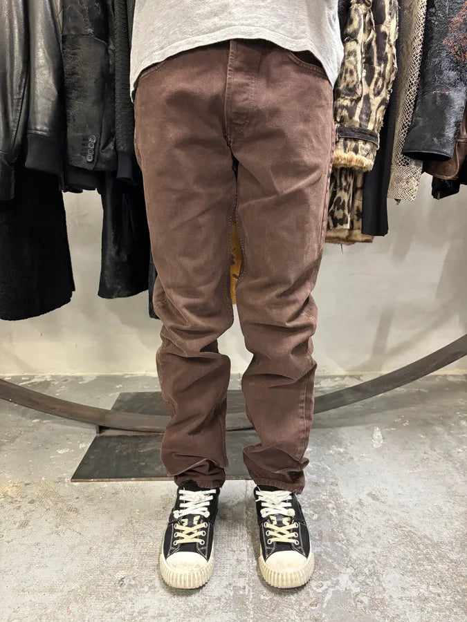 1990s Giorgio Armani Brown Archive Pants gaCtQvk 1