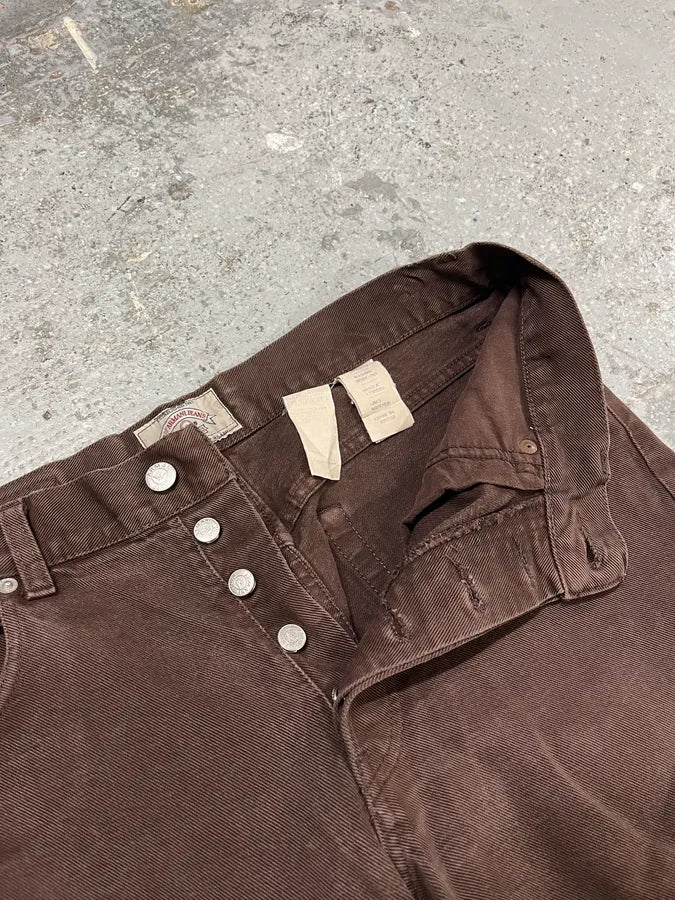 1990s Giorgio Armani Brown Archive Pants gaCtQvk 13