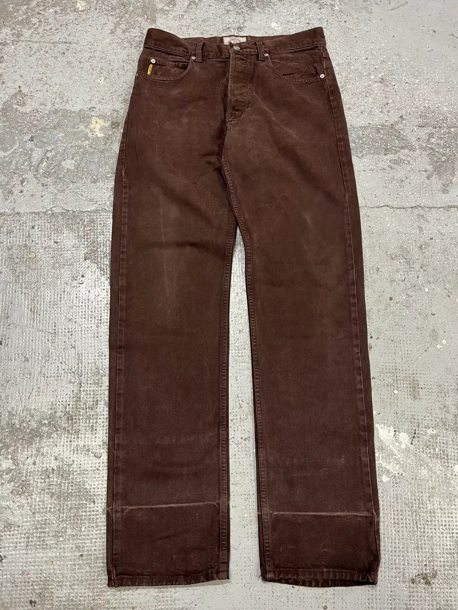 1990s Giorgio Armani Brown Archive Pants gaCtQvk 3